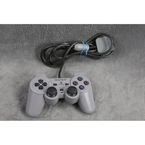 Sony Other - Official Sony PlayStation 1 PS1 Dual Shock Analog Gray OEM Controller SCPH-1200